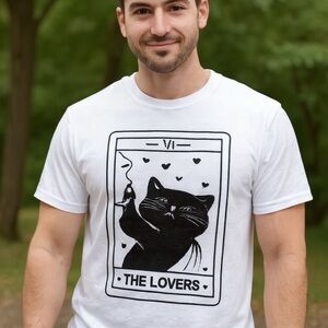 The Lovers Graphic White T-Shirt